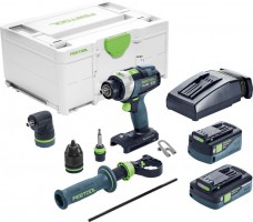 Festool TPC18/4 5,2/4,0 I-Set GB18V Cordless Percussion Drill QUADRIVE £579.00